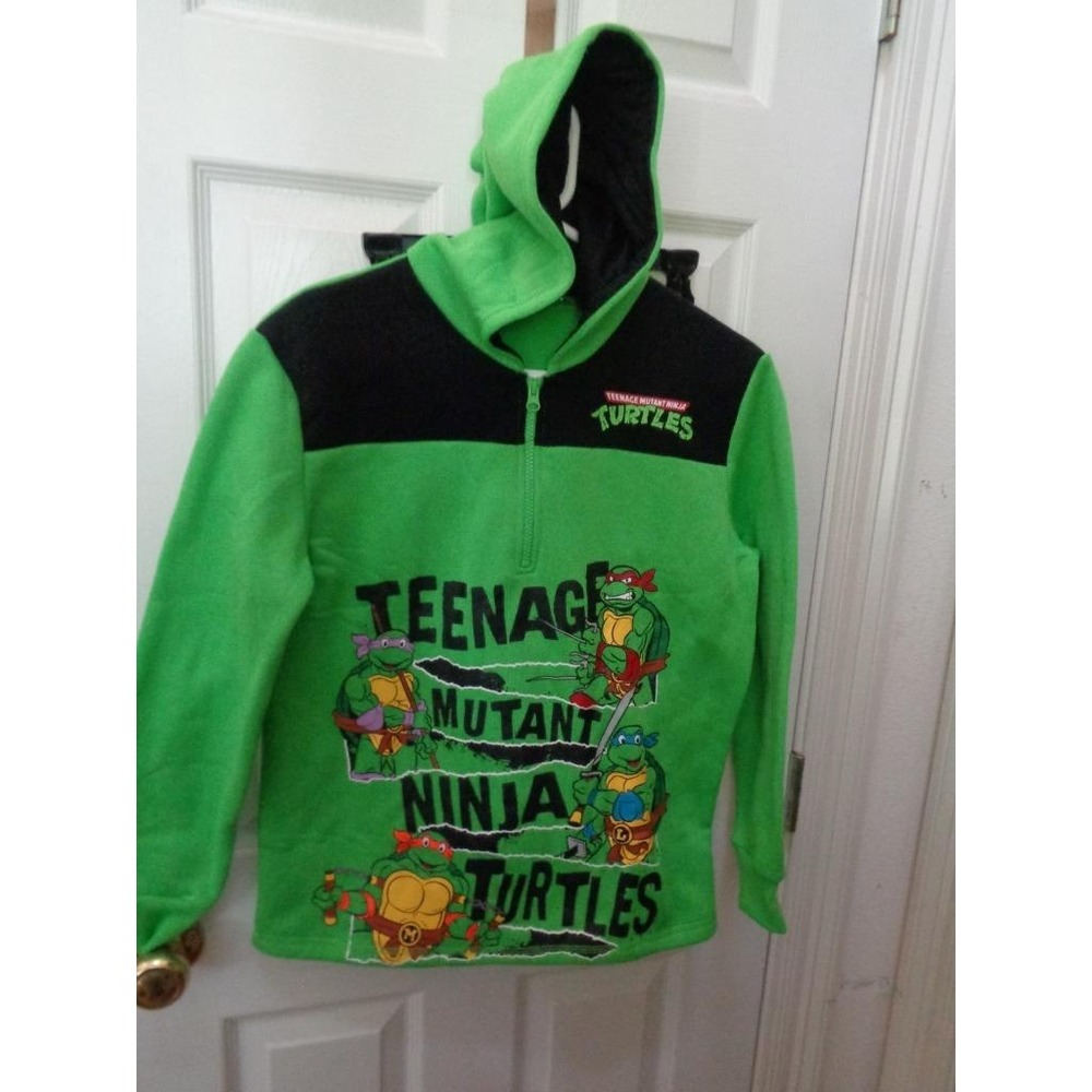 Nickelodeon TMNT Boy's Hoodie Hoody Jacket 14-16 Quarter Zip